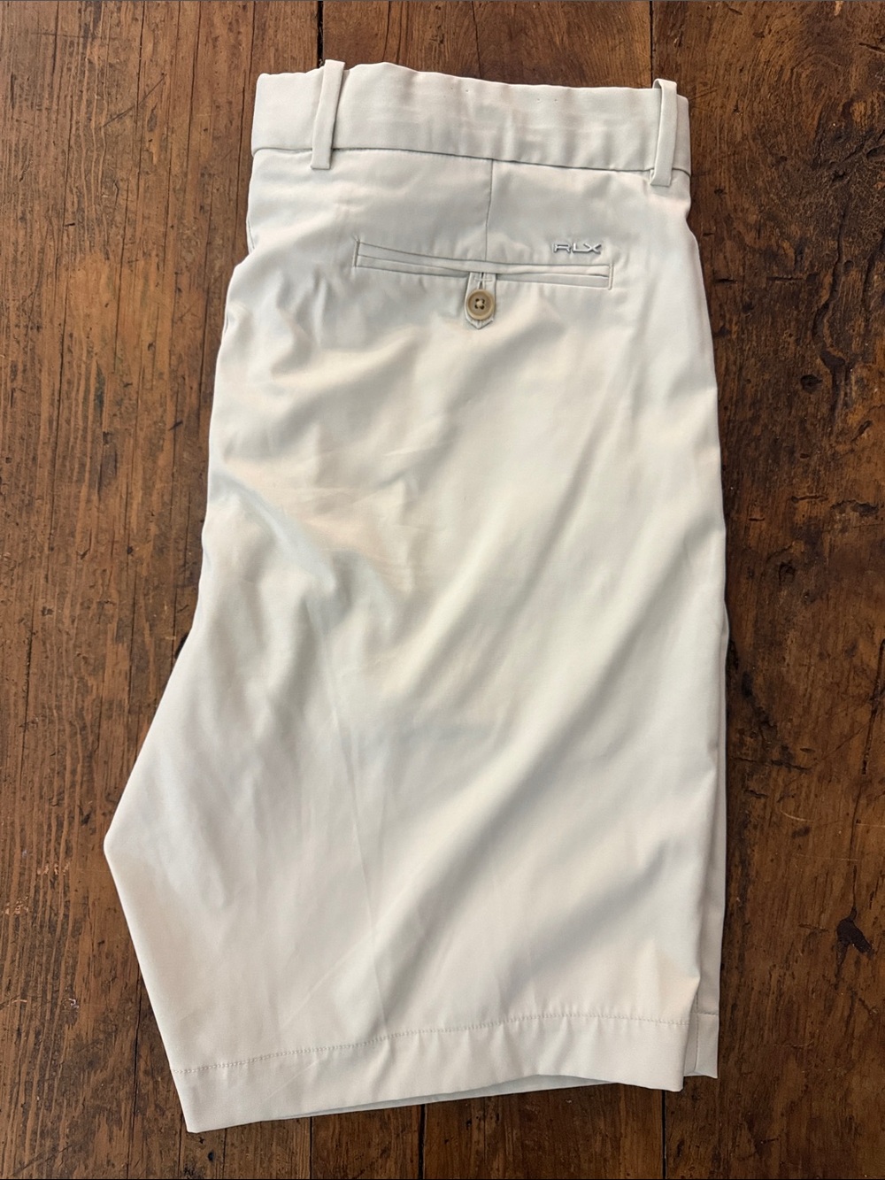 Ralph Lauren X Light Khaki Tailored Fit Golf Chino Shorts Size 35x9"